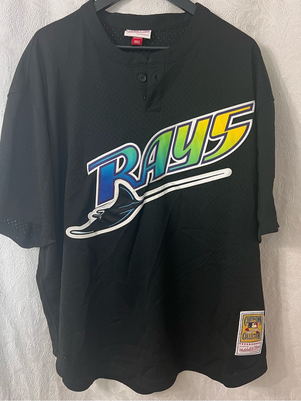 Wade Boggs Tampa Bay Devil Rays Mitchell And Ness Jersey sz 2XL Cooperstown